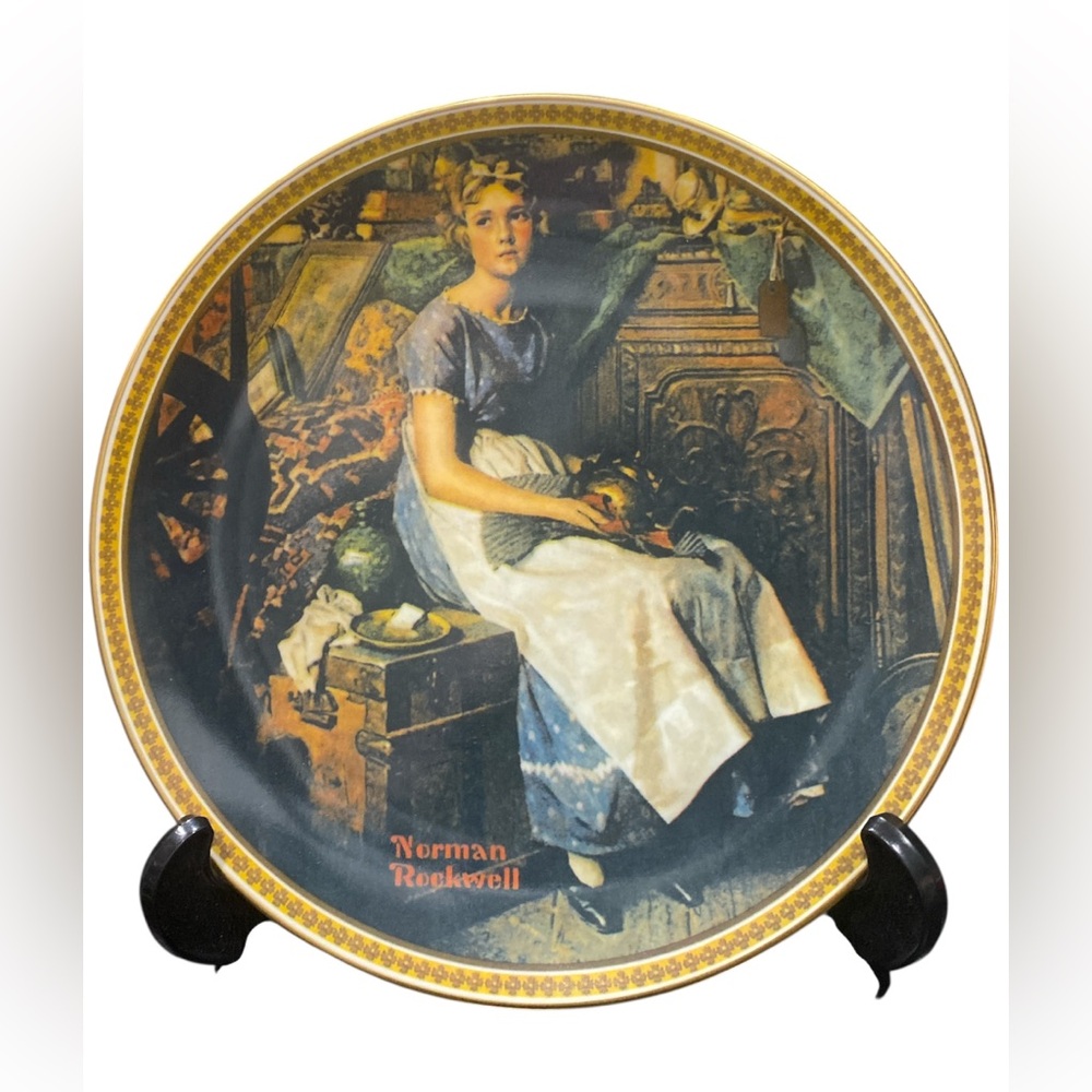 Dreaming in The Attic By Norman Rockwell Collectors Plate
